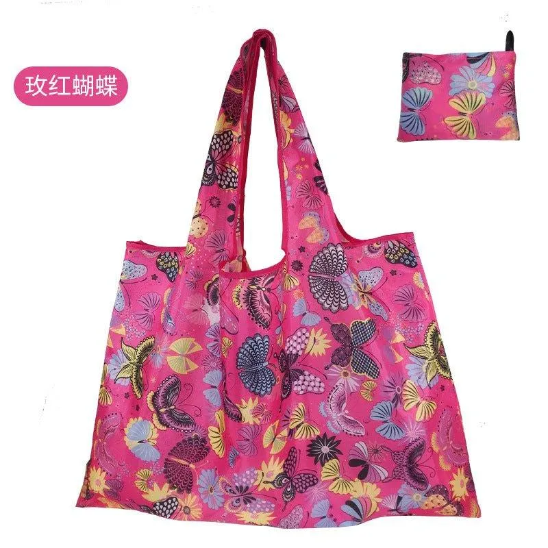 210D Oxford cloth shape folding shopping bag environmental protection storage bag LI-010003