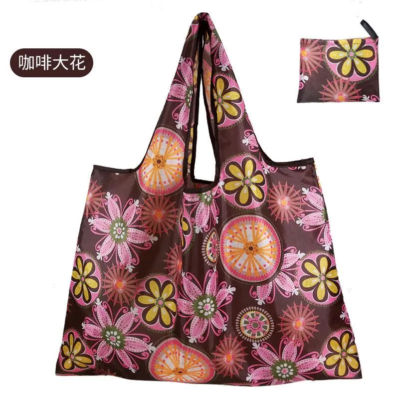 210D Oxford cloth shape folding shopping bag environmental protection storage bag LI-010003