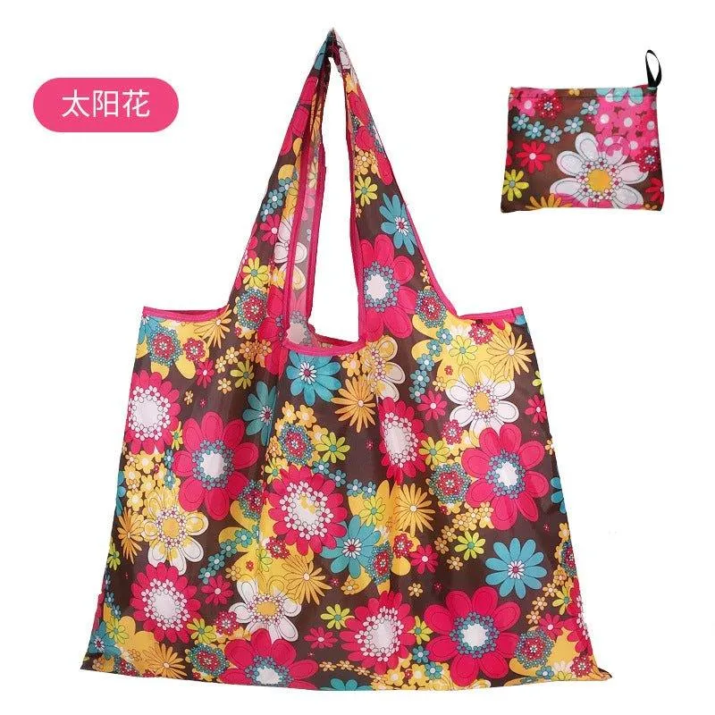 210D Oxford cloth shape folding shopping bag environmental protection storage bag LI-010003