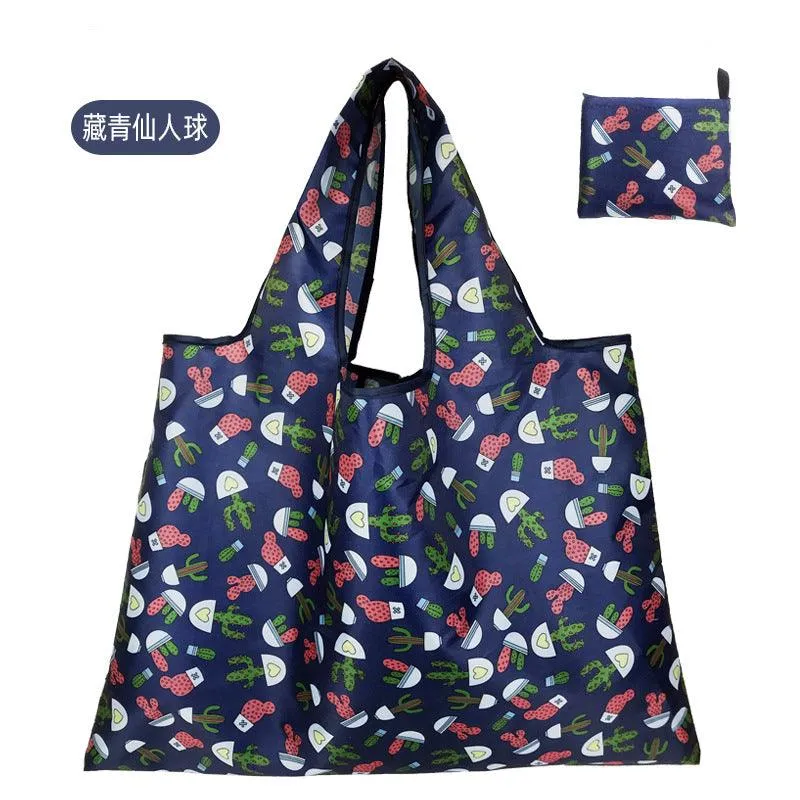 210D Oxford cloth shape folding shopping bag environmental protection storage bag LI-010003