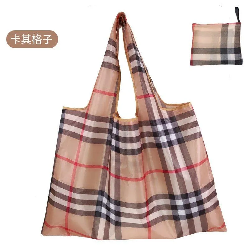 210D Oxford cloth shape folding shopping bag environmental protection storage bag LI-010003