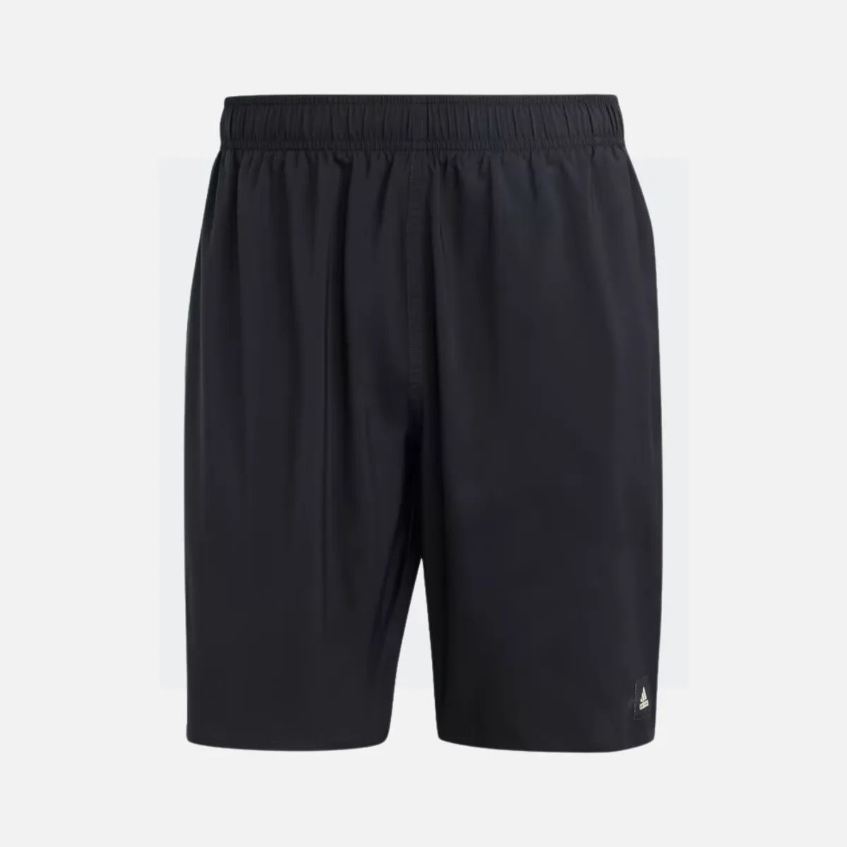 Adidas Solid CLX Classic Length Men's Swim Short -Black/Lucid Lemon