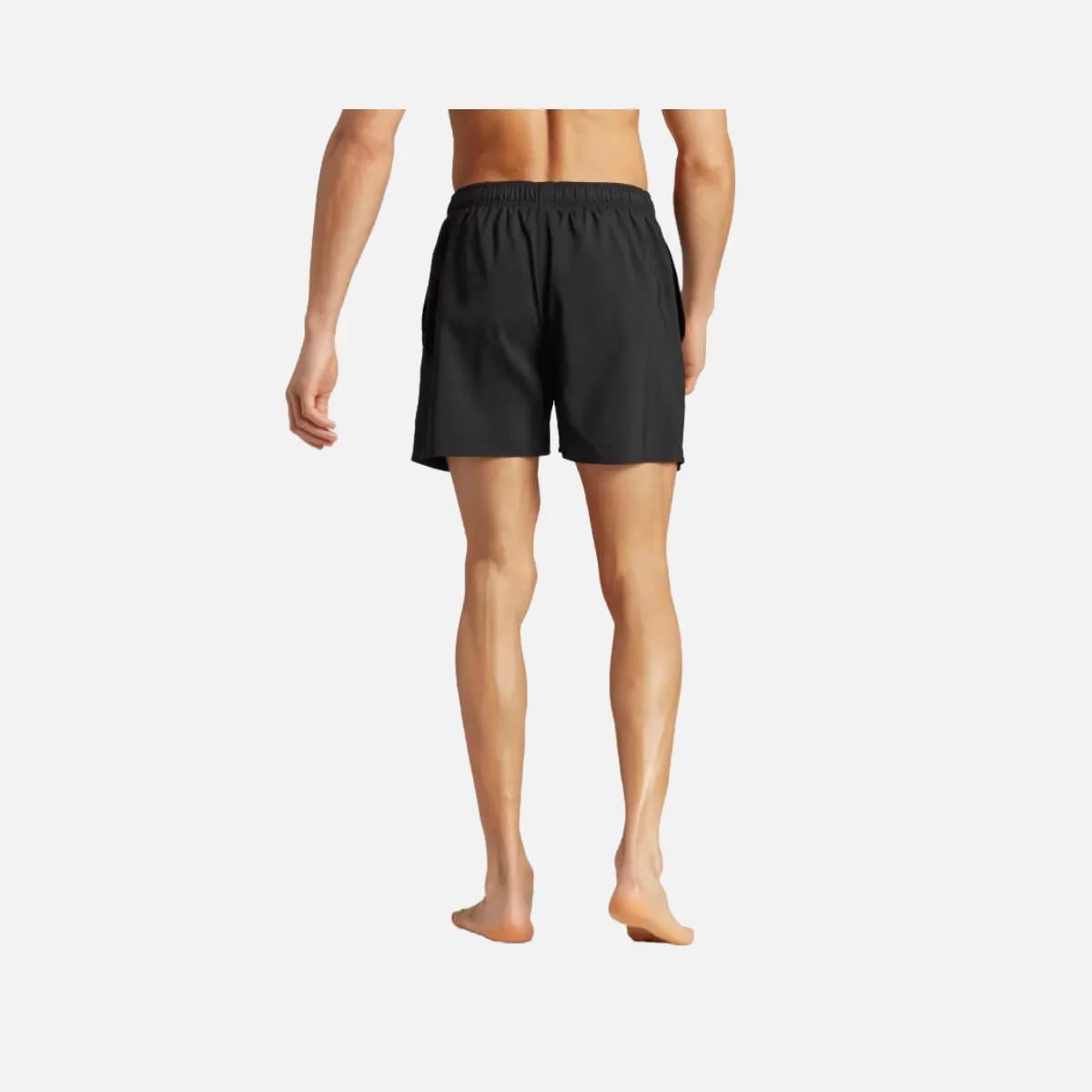 Adidas Solid CLX Short Length Men's Swim Shorts -Black/Lucid Lemon