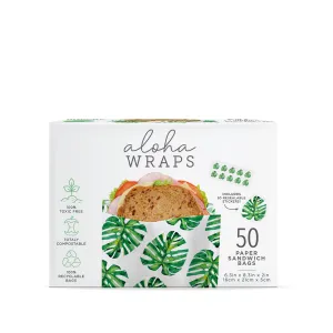 Aloha Wraps Monstera Sandwich Bags