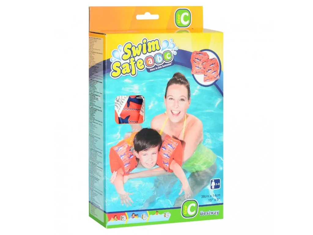 Bestway Swim Safe Boys'/Girls' Fabric Arm Floats (3.5 x 15 x 23 cm)