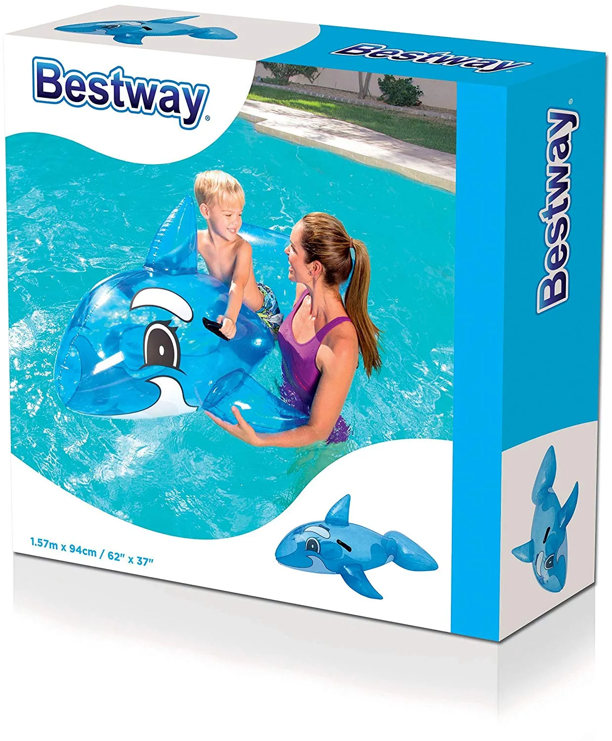 Bestway Transparent Whale Rider (62" x 37"/1.57m x 94cm)