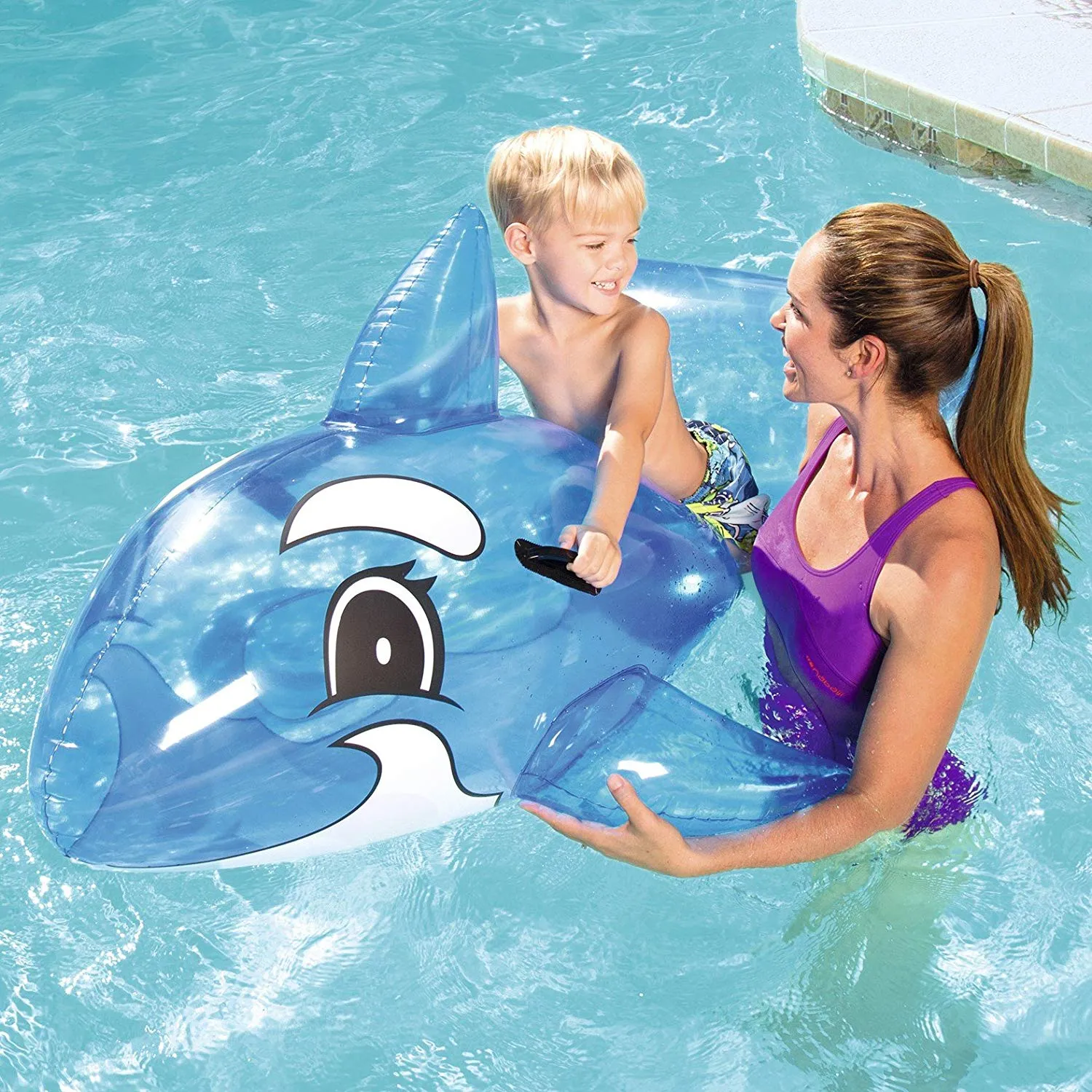 Bestway Transparent Whale Rider (62" x 37"/1.57m x 94cm)