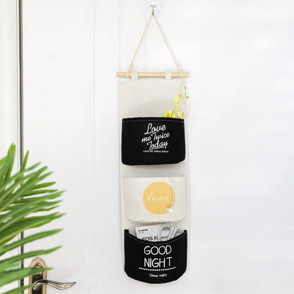 Black & White Hanging Storage Bags