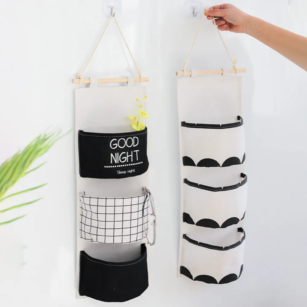 Black & White Hanging Storage Bags