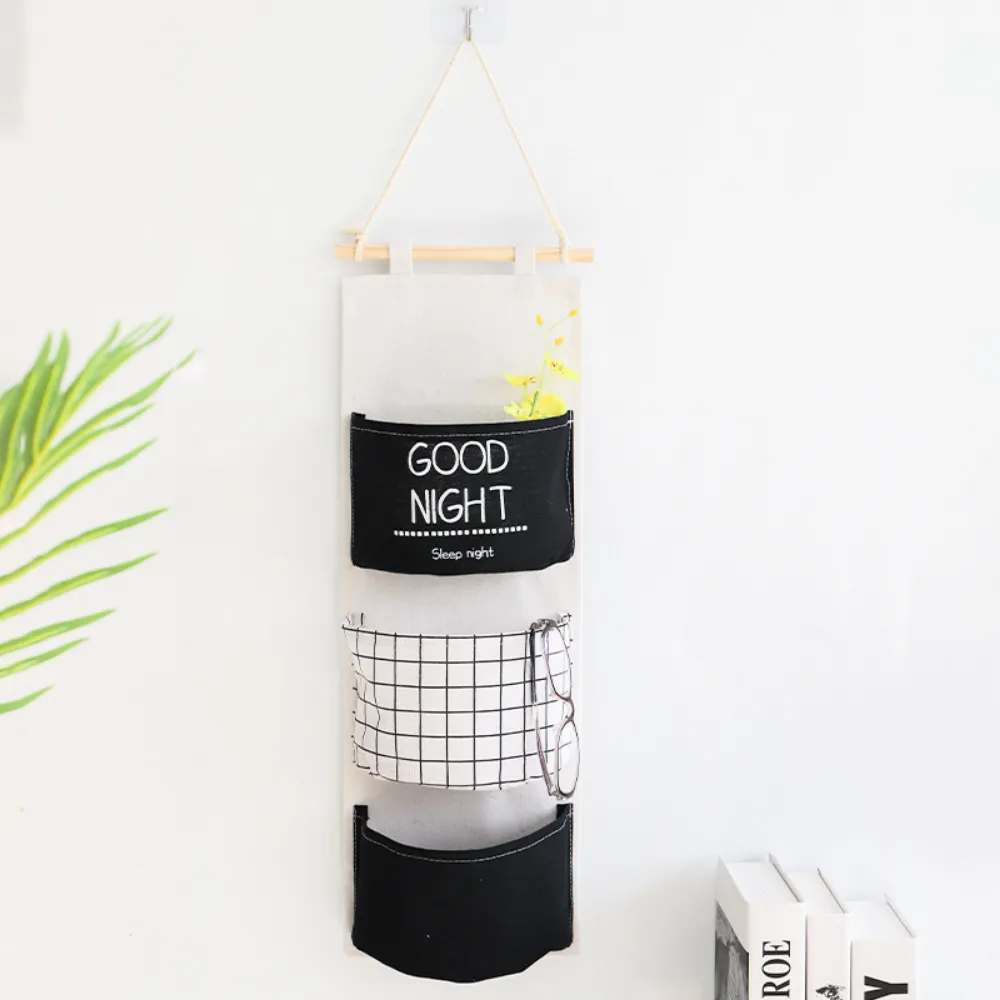 Black & White Hanging Storage Bags