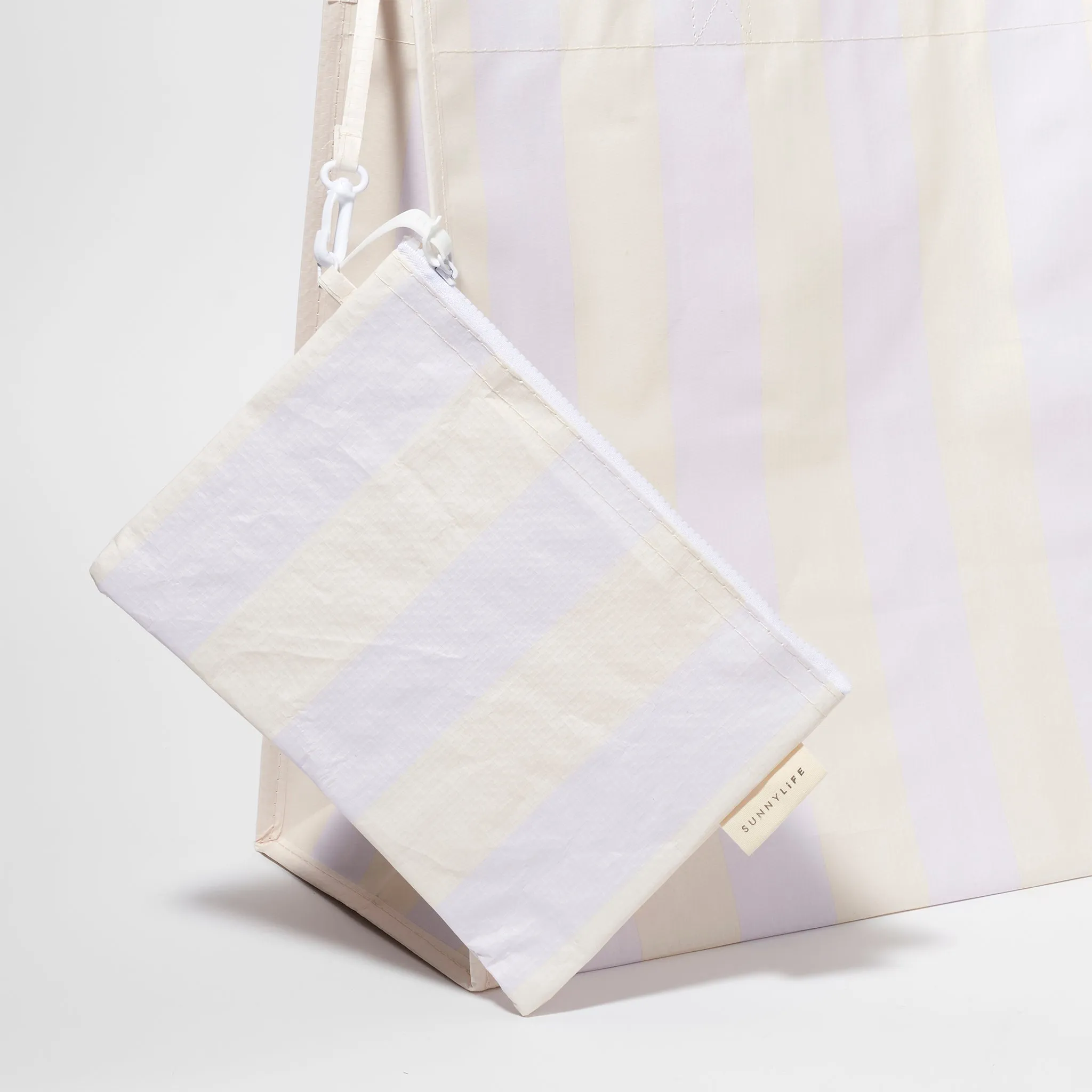 Carryall Beach Bag | Rio Sun Pastel Lilac Stripe