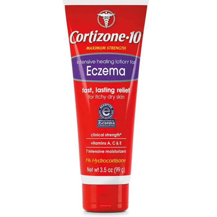 Cortizone 10 Eczema Relief Cream Maximum Strength Hydrocortisone 1%  with Vitamins A, C & E