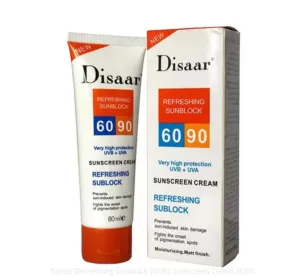 Disaar Sunscreen Cream Spf 60/90 Moisturizing Skin Protect Sunblock , Remove Pigmention Spots 80g Ds51004