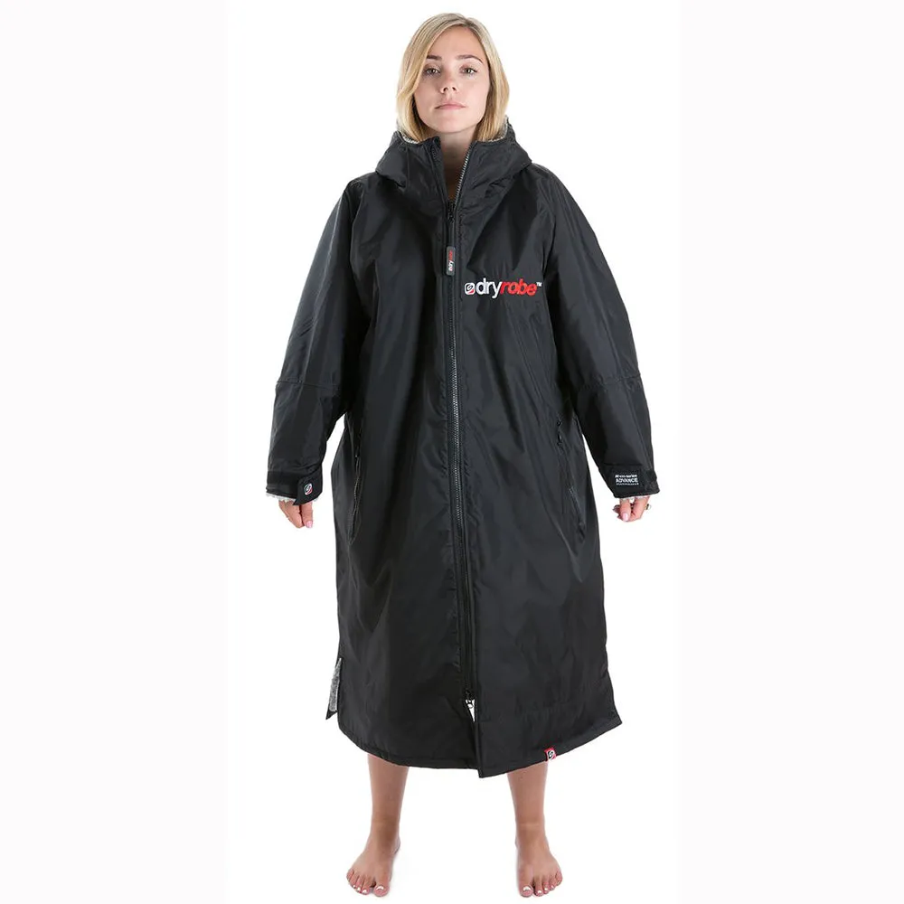 Dryrobe Advance Long Sleeve - Black Grey Small.