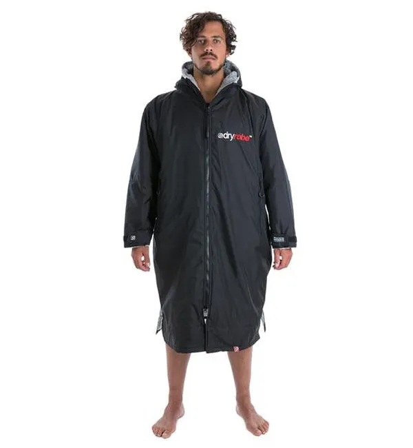 Dryrobe Advance Long Sleeve - Black Red Medium