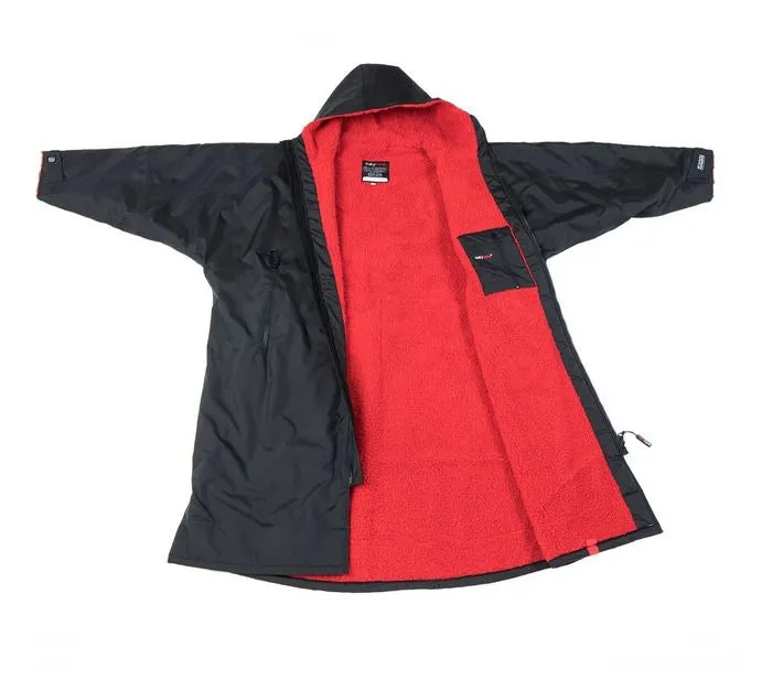 Dryrobe Advance Long Sleeve - Black Red Medium