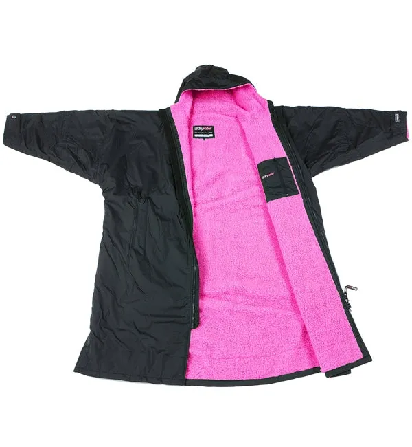 Dryrobe Advance Long Sleeve Large - Black Pink