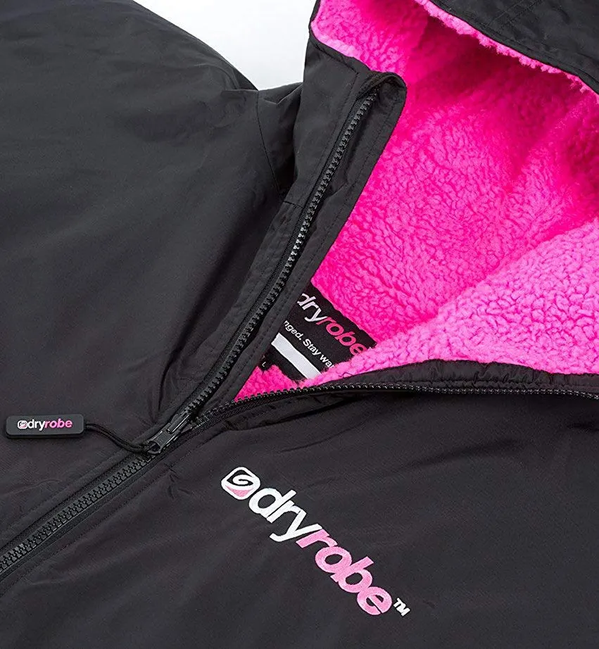 Dryrobe Advance Long Sleeve Large - Black Pink