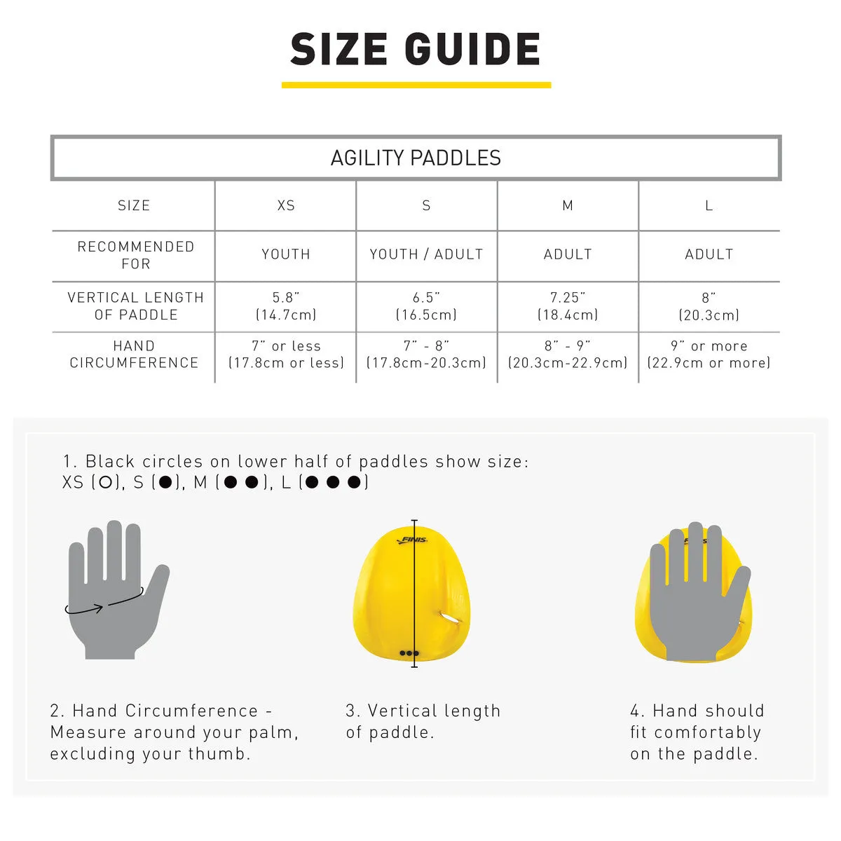 Finis Agility Paddles (11-12) - Marietta Jets