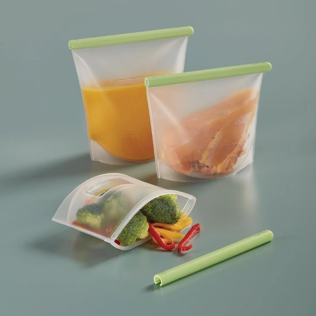 FS289 Lekue Reusable Silicone Food Storage Bag 1 Ltr