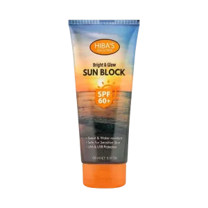 Hibas Collection Bright & Glow Sun Block SPF 60  150ML