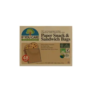 If You Care - Paper Snack and Sandwich Bags (48 bags)