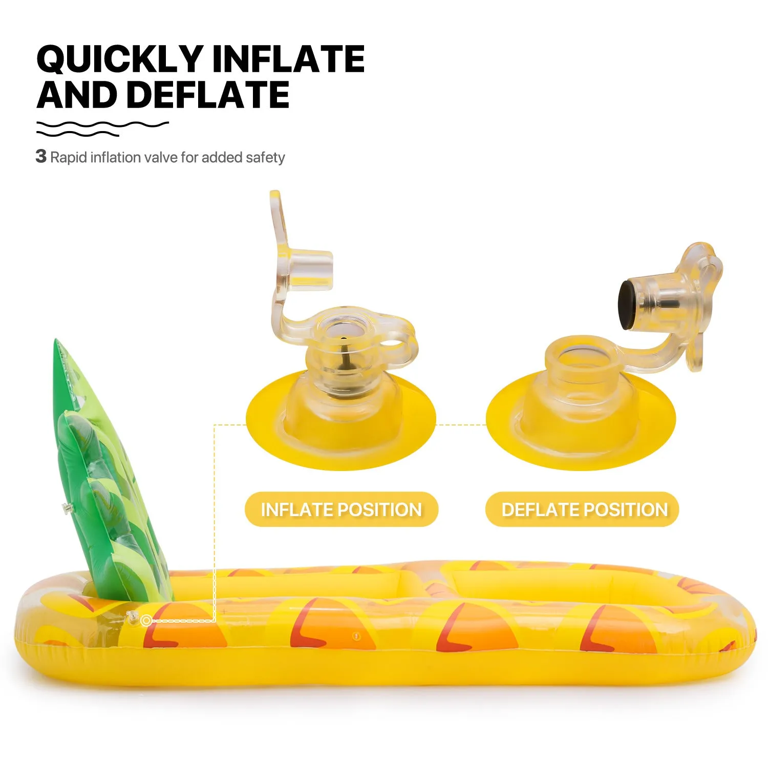 inflatable product-reclining chair-pineapple