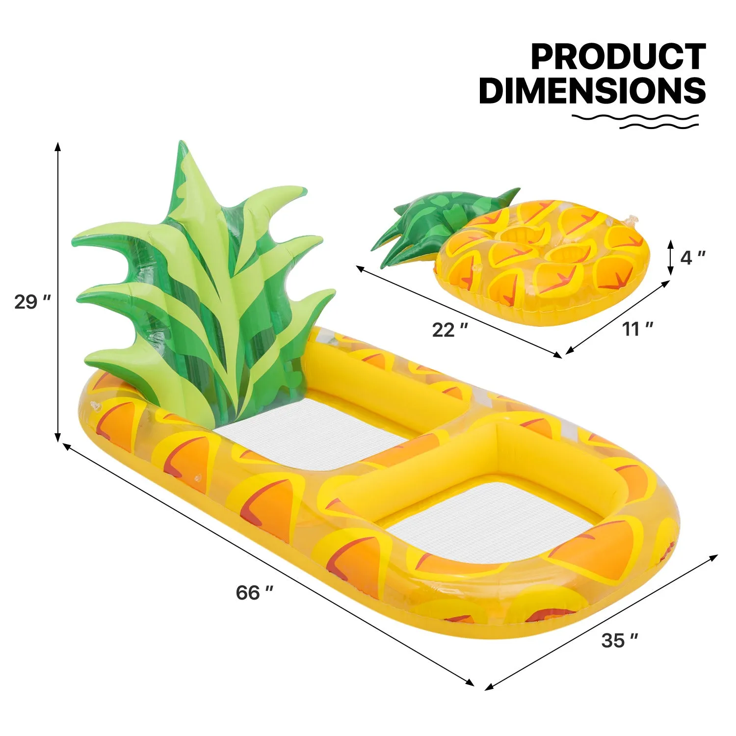 inflatable product-reclining chair-pineapple