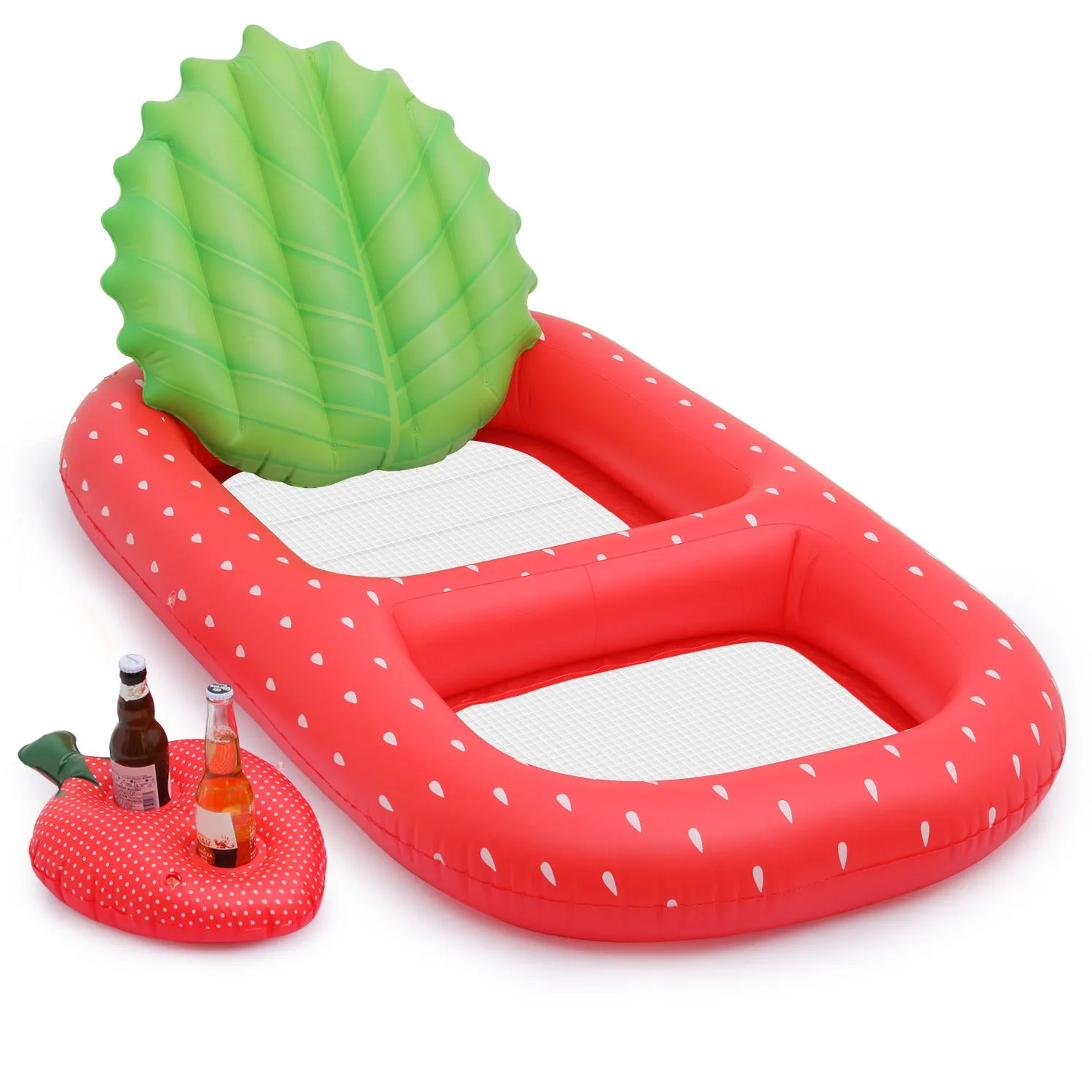 inflatable product-reclining chair-strawberry