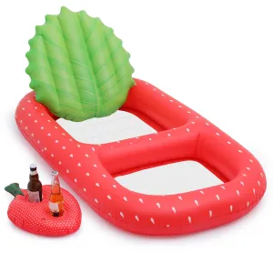 inflatable product-reclining chair-strawberry