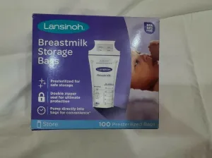 LANSINOH Breast Milk Storage Bags - 100 Pieces