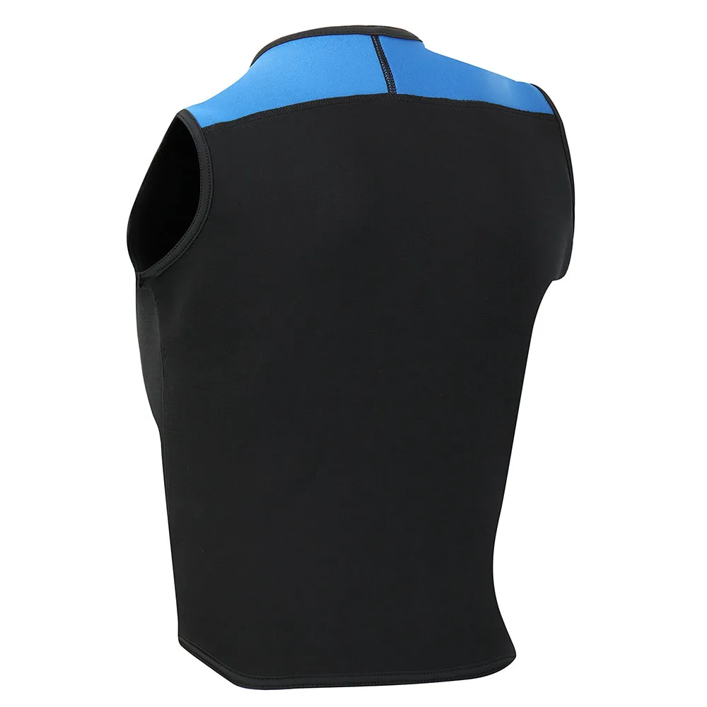 Lemorecn Mens Wetsuits Top Premium Neoprene 3mm Zipper Diving Vest