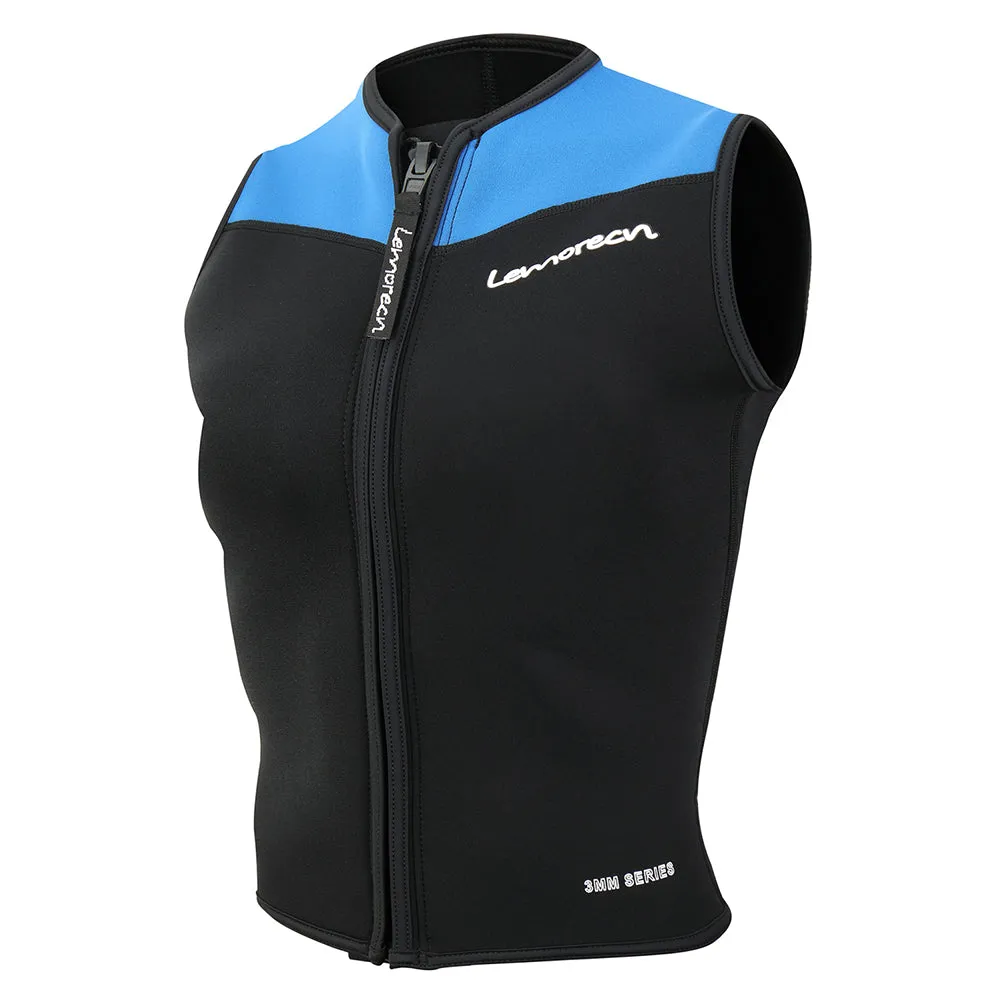 Lemorecn Mens Wetsuits Top Premium Neoprene 3mm Zipper Diving Vest