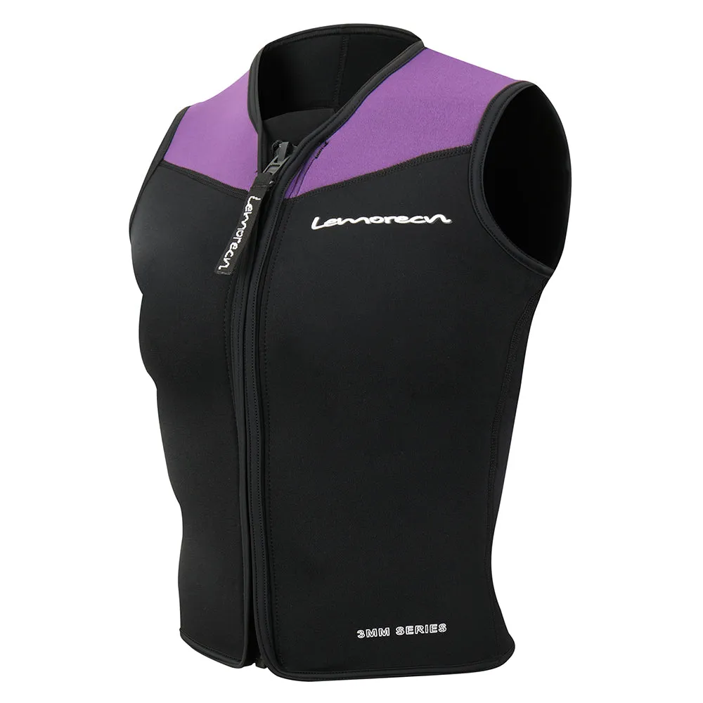 Lemorecn Womens Wetsuits Top Premium Neoprene 3mm Zipper Diving Vest