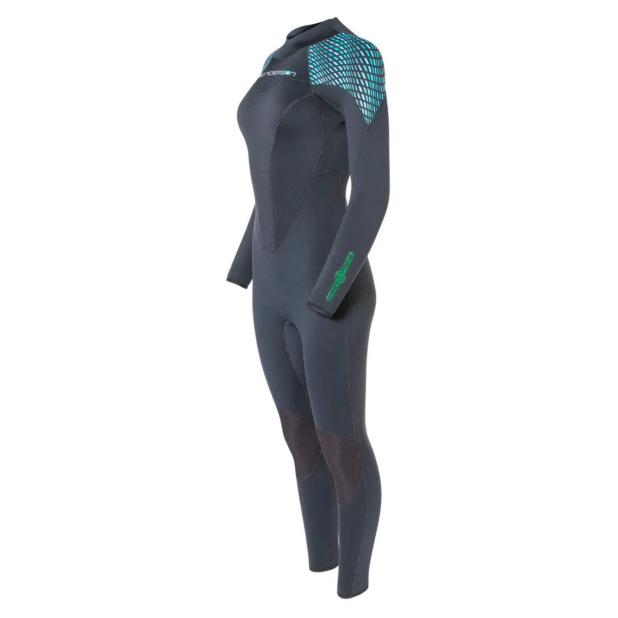 Open Box Henderson 5mm Womens Greenprene Back Zip Full Wetsuit - Black - 14