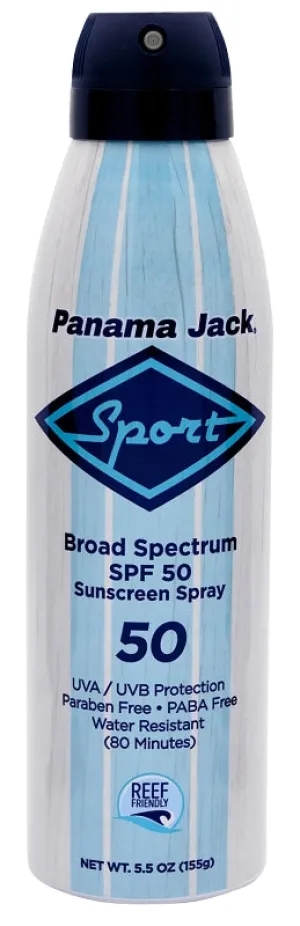 Panama Jack 4250 Continuous Spray Sport Sunscreen, 5.5 oz Bottle :EA: QUANTITY: 12