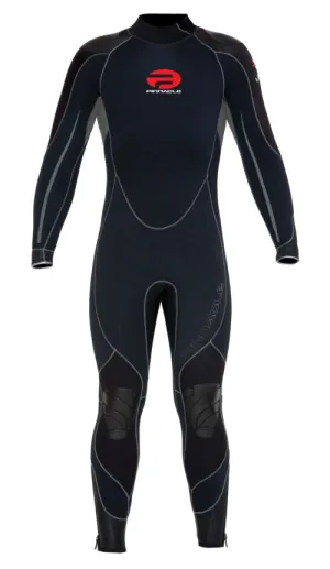 Pinnacle Men's Tempo XT 7mm Wetsuit, Black/Gray, King 1