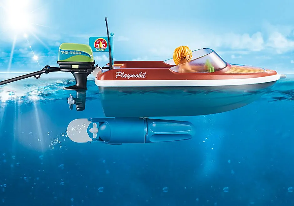 Playmobil Family Fun Speedboat with Tube Riders