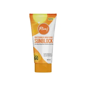 Rivaj Whitening and Vanishing Sunblock SPF60 (120ml)