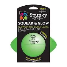 Spunky Pup Squeak & Glow Football