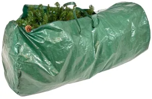 Treekeeper SB-10172 Tree Storage Bag, XL, 6 to 9 ft Capacity, Tarpaulin, Green, Zipper Closure, 60 in L, 30 in W