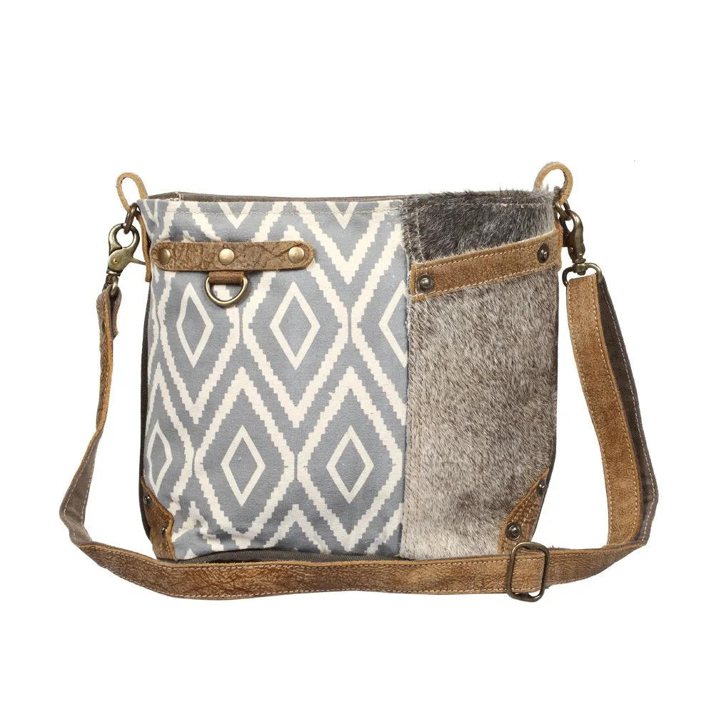 Washed-Out Side Pocket Shoulder Bag