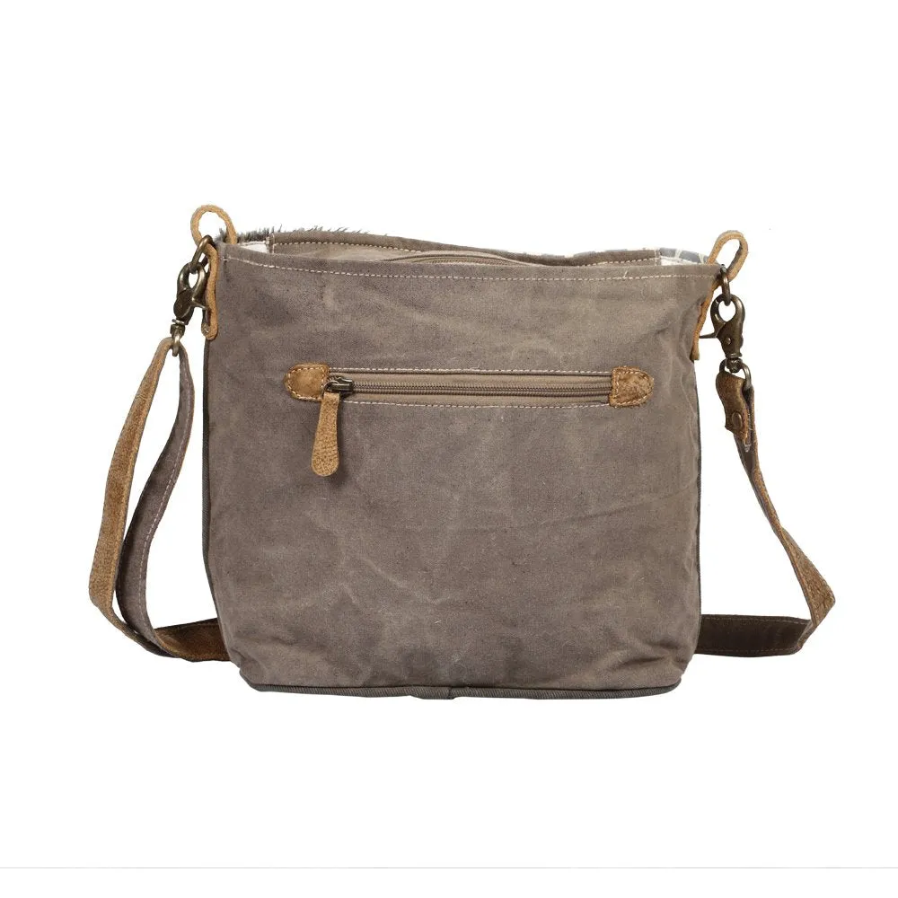 Washed-Out Side Pocket Shoulder Bag