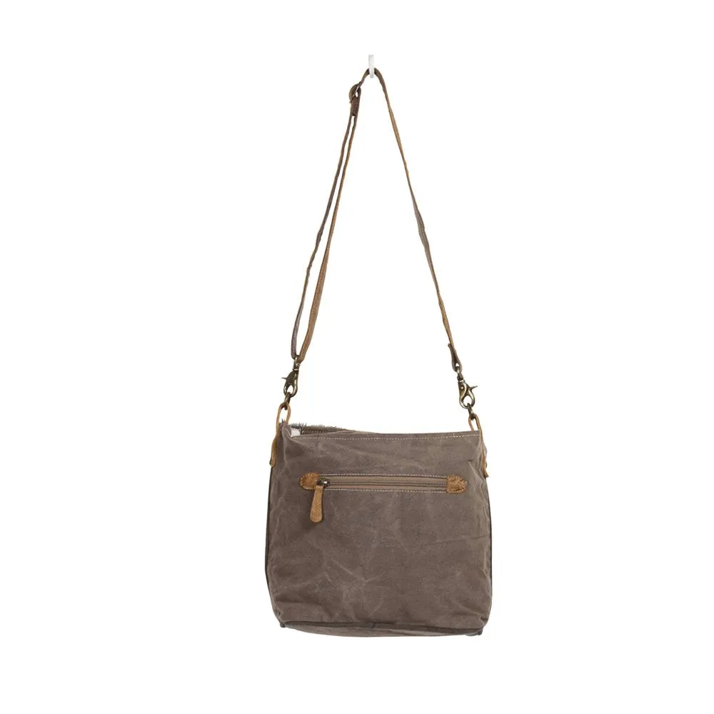 Washed-Out Side Pocket Shoulder Bag